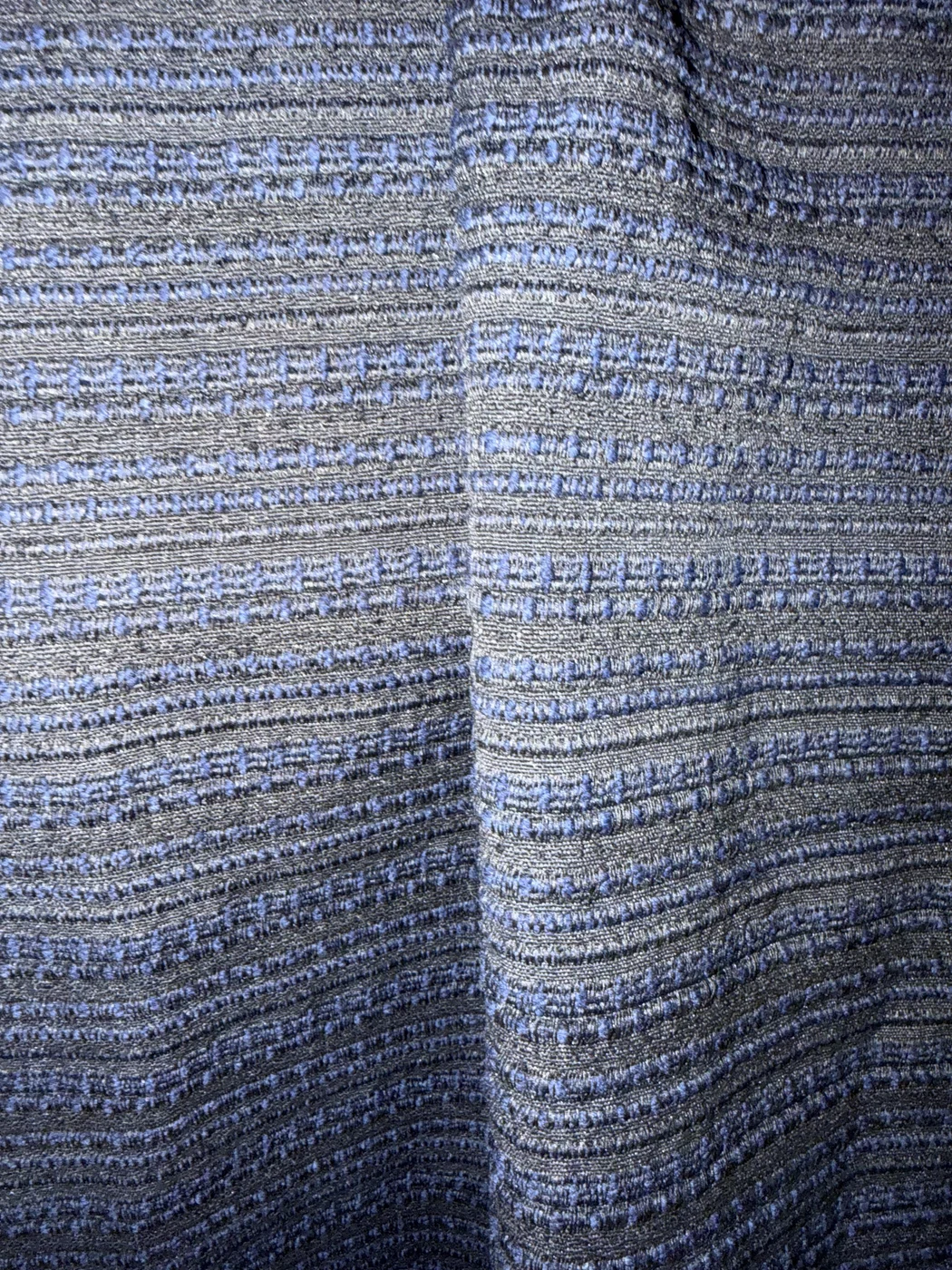 Art. VENETO — Blue Wool Bouclé Stripe